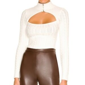 Superdown Tanya Cut Out Sweater NWT